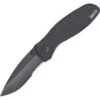 Kershaw 1670BLKST Blur Black Assisted Opening Part Serrated Drop Point Linerlock Folding Pocket Knife -Pocket Knives Sales 102347 102373