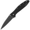 Kershaw 1660CKT Leek Assisted Opening Framelock Folding Pocket Knife With Black Tungsten DLC Coated 420 Stainless Handles -Pocket Knives Sales 104096 104123