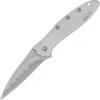 Kershaw 1660CB Leek Assisted Opening Framelock Folding Pocket Knife With Bead Blast Finish 410 Stainless Handles -Pocket Knives Sales 112163 112193
