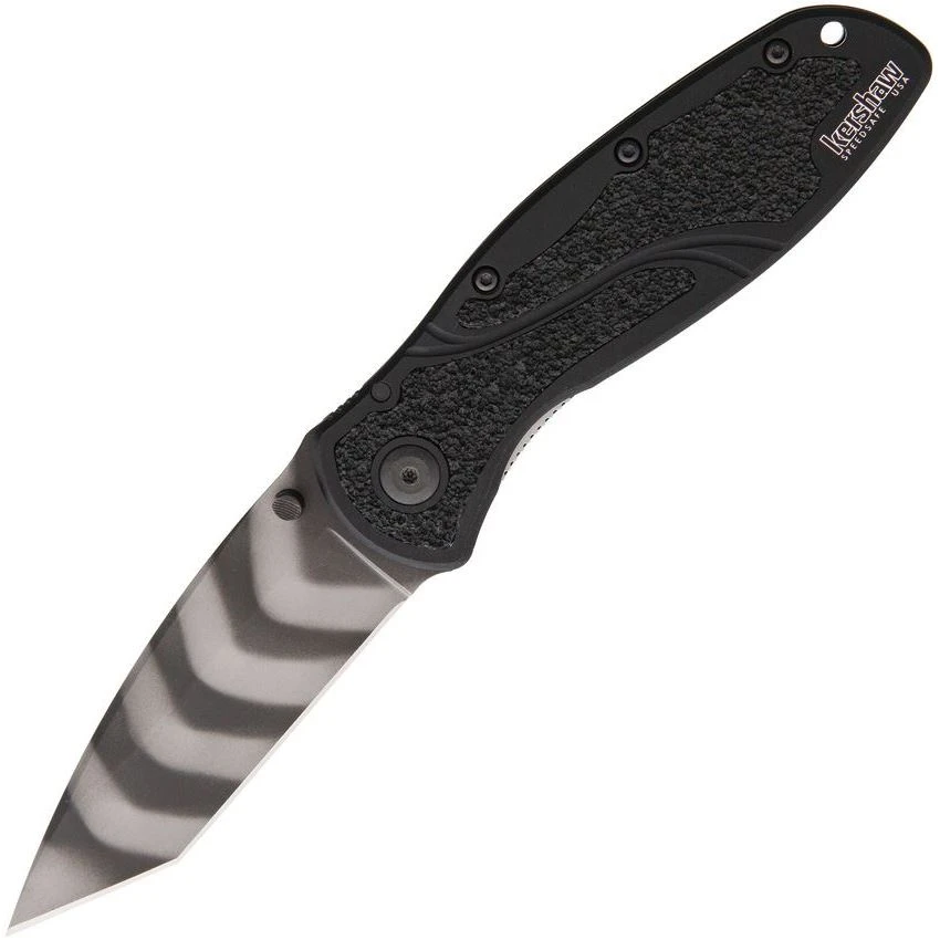Kershaw 1670TTS Blur Tiger Striped Assisted Opening Tanto Point Linerlock Folding Pocket Knife 3 Kershaw 1670TTS Blur Tiger Striped Assisted Opening Tanto Point Linerlock Folding Pocket Knife