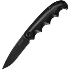 Kershaw 2340X Am-5 Assisted Opening Spear Point Blade Knife With Polished Black Finger Grooved G-10 Front Handle