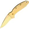 Kershaw 1600G Chive Framelock Assisted Opening 24K Plated Blade And Handle -Pocket Knives Sales 222832 222836