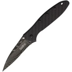 Kershaw 1660CFDAM Leek Linerlock A/O CF Damascus